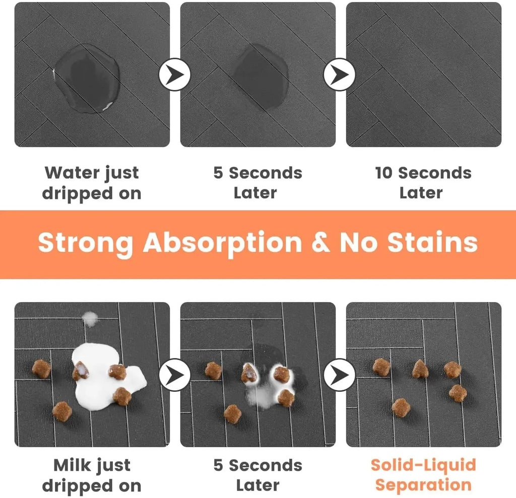 Pet Feeding Mat – Waterproof & Non-Slip Food Mat for Dogs & Cats